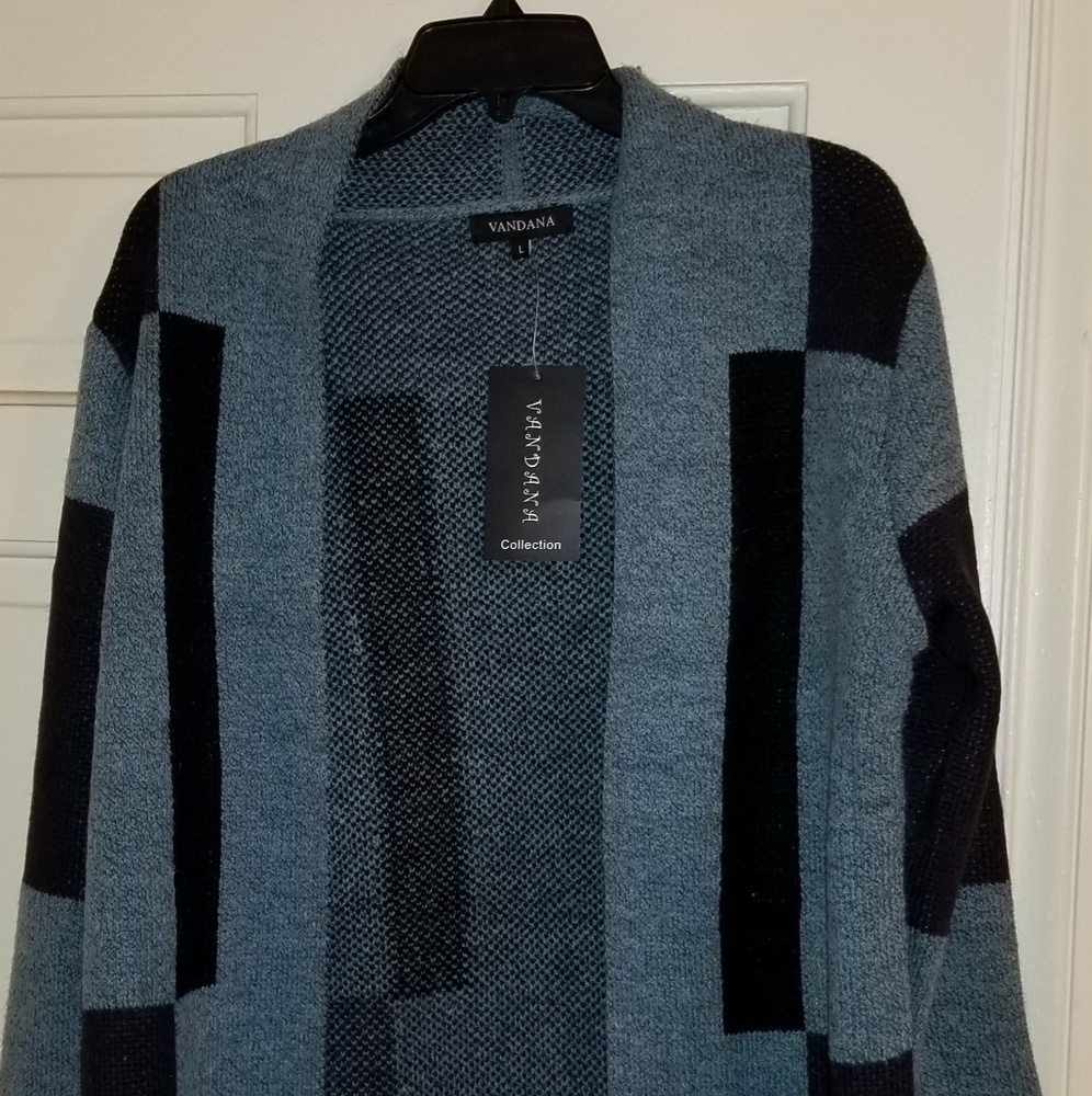 Black and Blue Cardigan